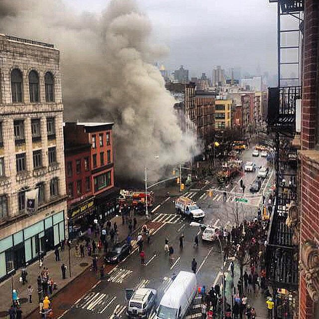 East Village building collapses, huge fire after explosion