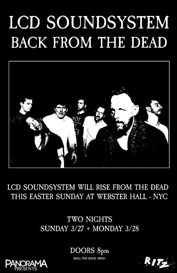 LCD Soundsystem announce two Webster Hall shows