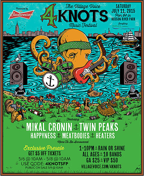 4Knots Fest announces initial 2015 lineup (Mikal Cronin, Twin Peaks & more) ++ discounted presale