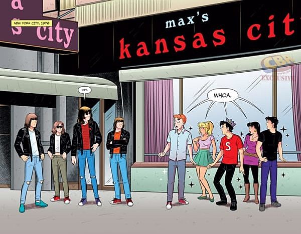 preview the ‘Archie Meets Ramones’ comic (which is out now)
