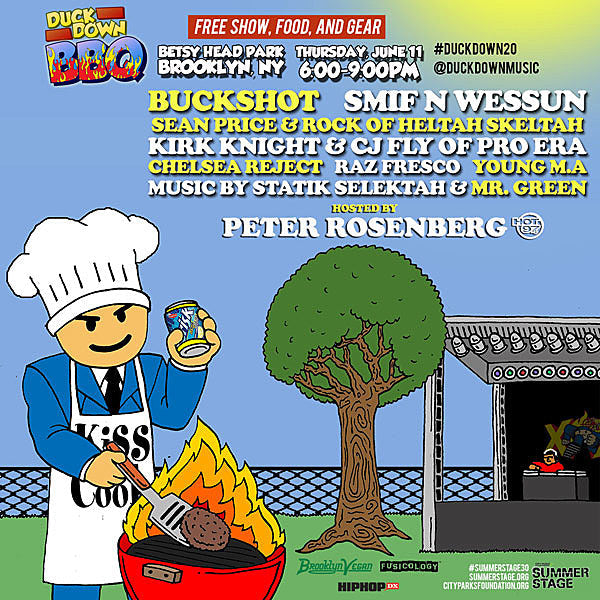 Buckshot, Smif N Wessun, Sean Price, Pro Era members, Chelsea Reject & more playing free 2015 Duck Down BBQ