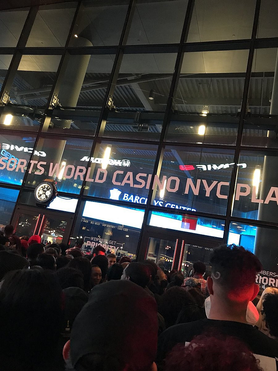 fans without tickets stampeded Barclays Center, causing doors to close early