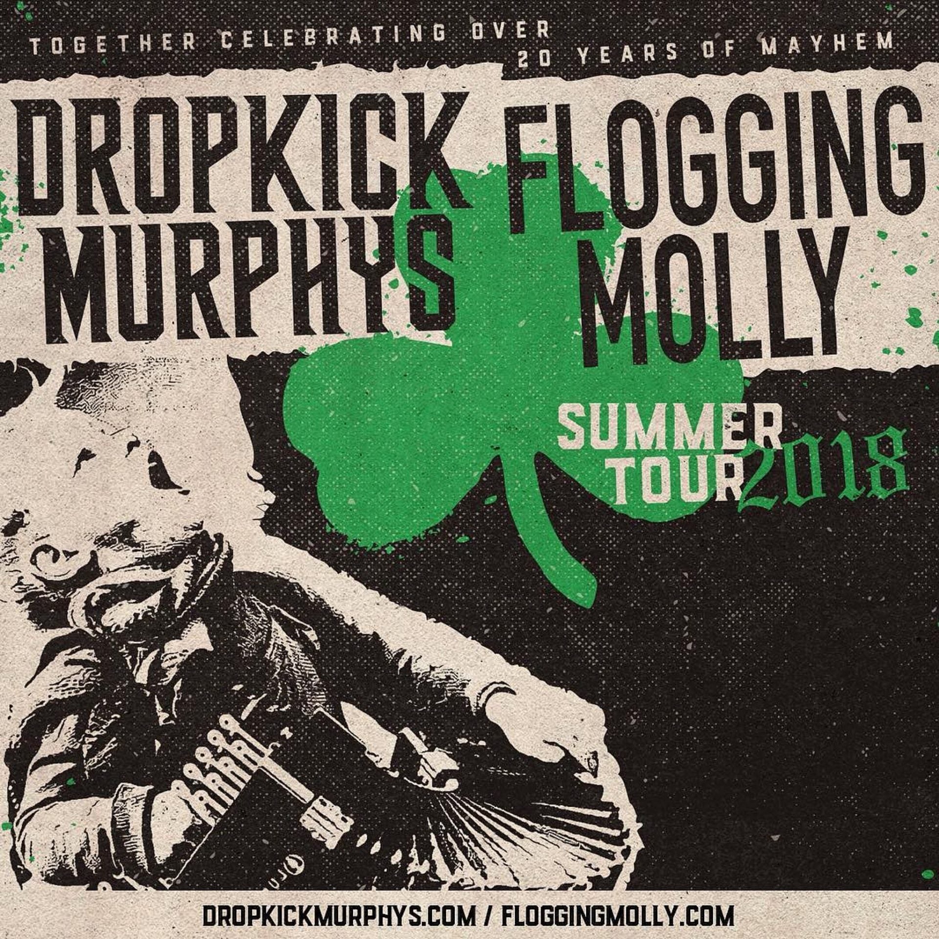 Flogging Molly & Dropkick Murphys announce co-headlining tour dates