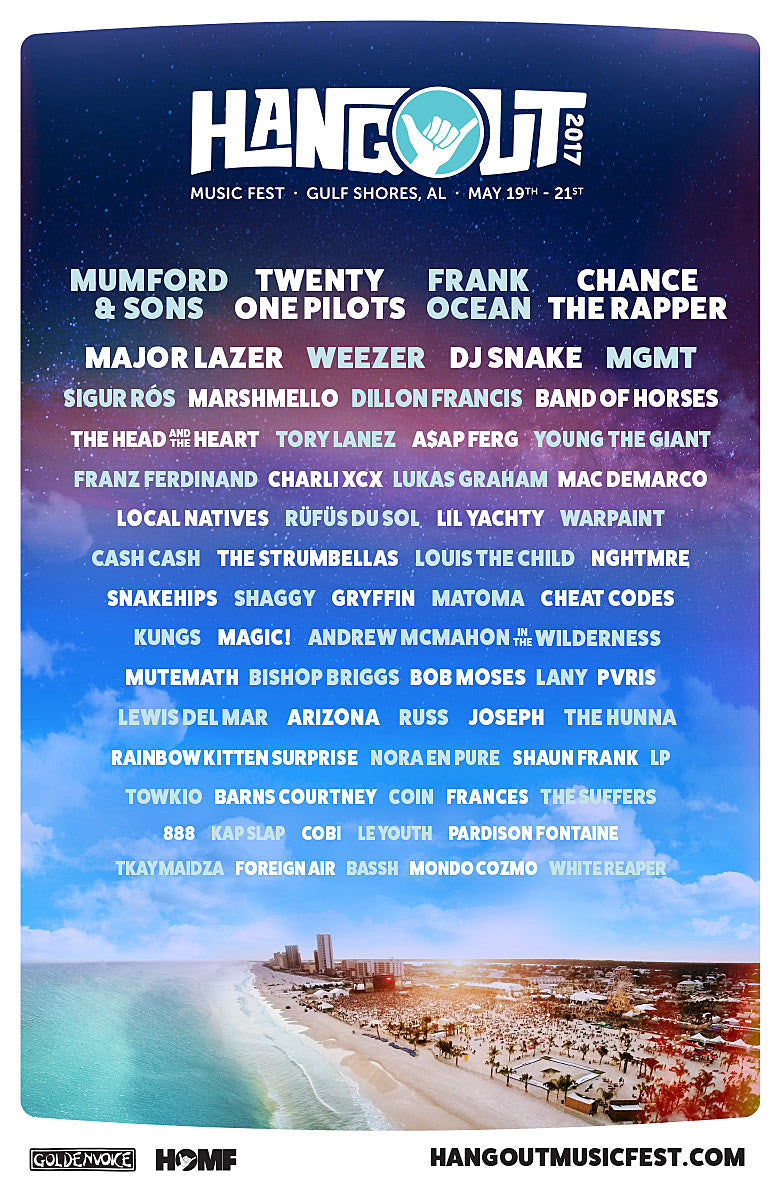 Hangout Music Fest: 2017 lineup/tickets