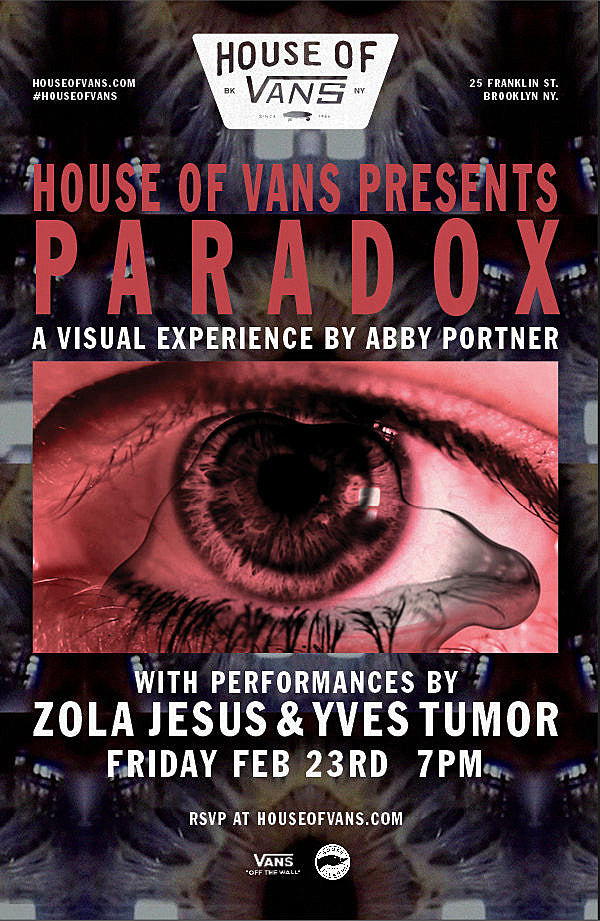 Zola Jesus & Yves Tumor playing House of Vans as part of immersive ‘Paradox’ show