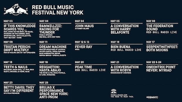 Red Bull Music Festival tickets on sale (Fever Ray, 0PN, more)