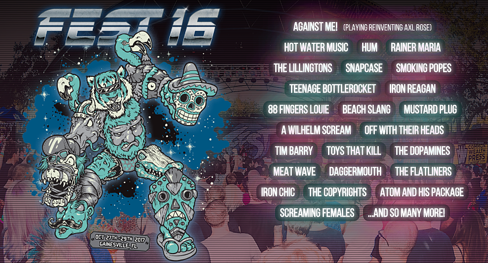 The Fest 2017 initial lineup: Against Me, Hot Water Music, Hum, Rainer Maria, Snapcase, more