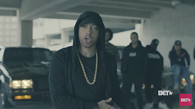watch Eminem tell Trump fans not to be Eminem fans in BET freestyle