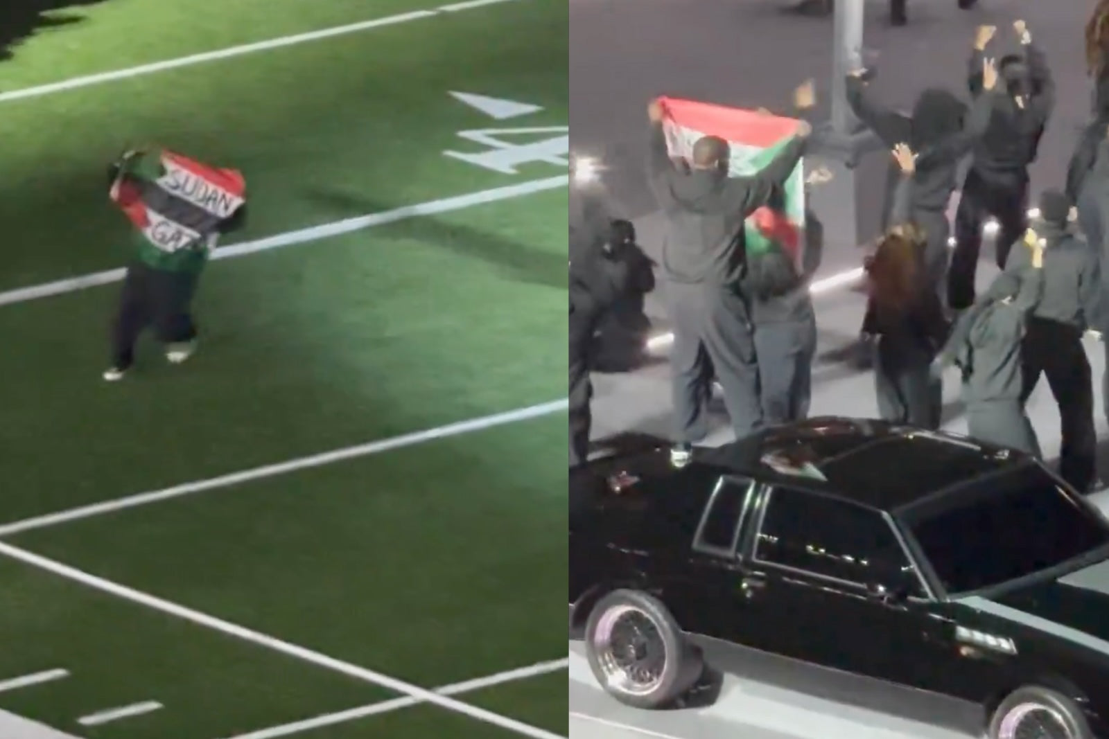 Super Bowl Halftime dancer detained after flying Sudan-Gaza flag during show, won’t face charges