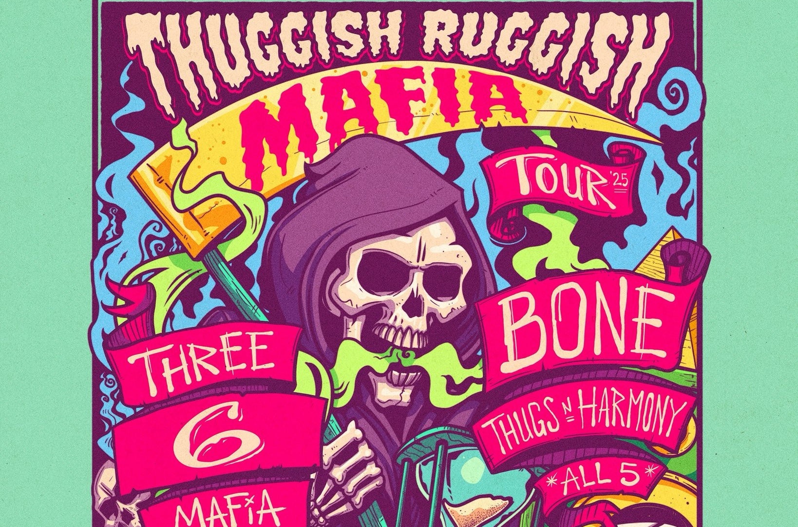 Three 6 Mafia & Bone Thugs-N-Harmony announce tour, with Tech N9ne and DJ Quik