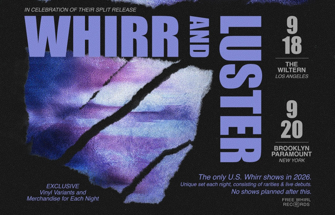 Whirr & Luster announce split EP & release shows: hear “Spiral Again” and “Forever”