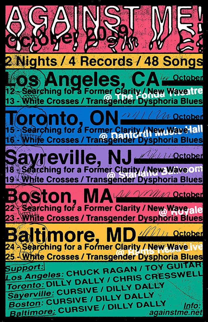 Against Me! playing full albums on tour with Cursive