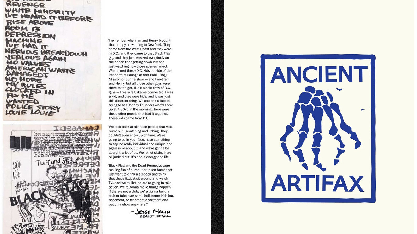 ’70s/’80s punk book ‘Ancient Artifax’ coming, being celebrated before Negative Approach’s NYC show & more