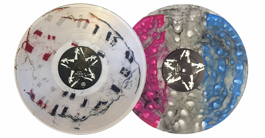 Anti-Flag doing a charity raffle for their LPs pressed with burnt American flags