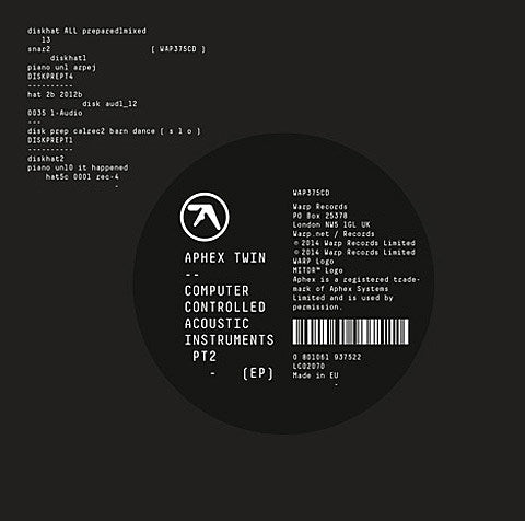 Aphex Twin releasing new EP this month (artwork & tracklist)