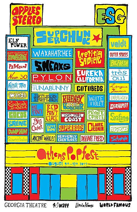 Athens Popfest 2017 lineup: Superchunk, Apples in Stereo, ESG, Elf Power & more