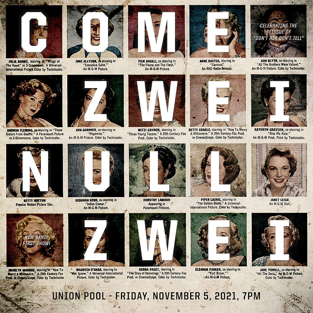 GVSB, Make-Up & Edsel members form Zwei Null Zwei, opening for Come in Brooklyn