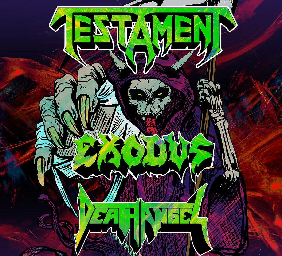 Testament, Exodus & Death Angel add NYC to Bay Area Strikes Back tour (presale)