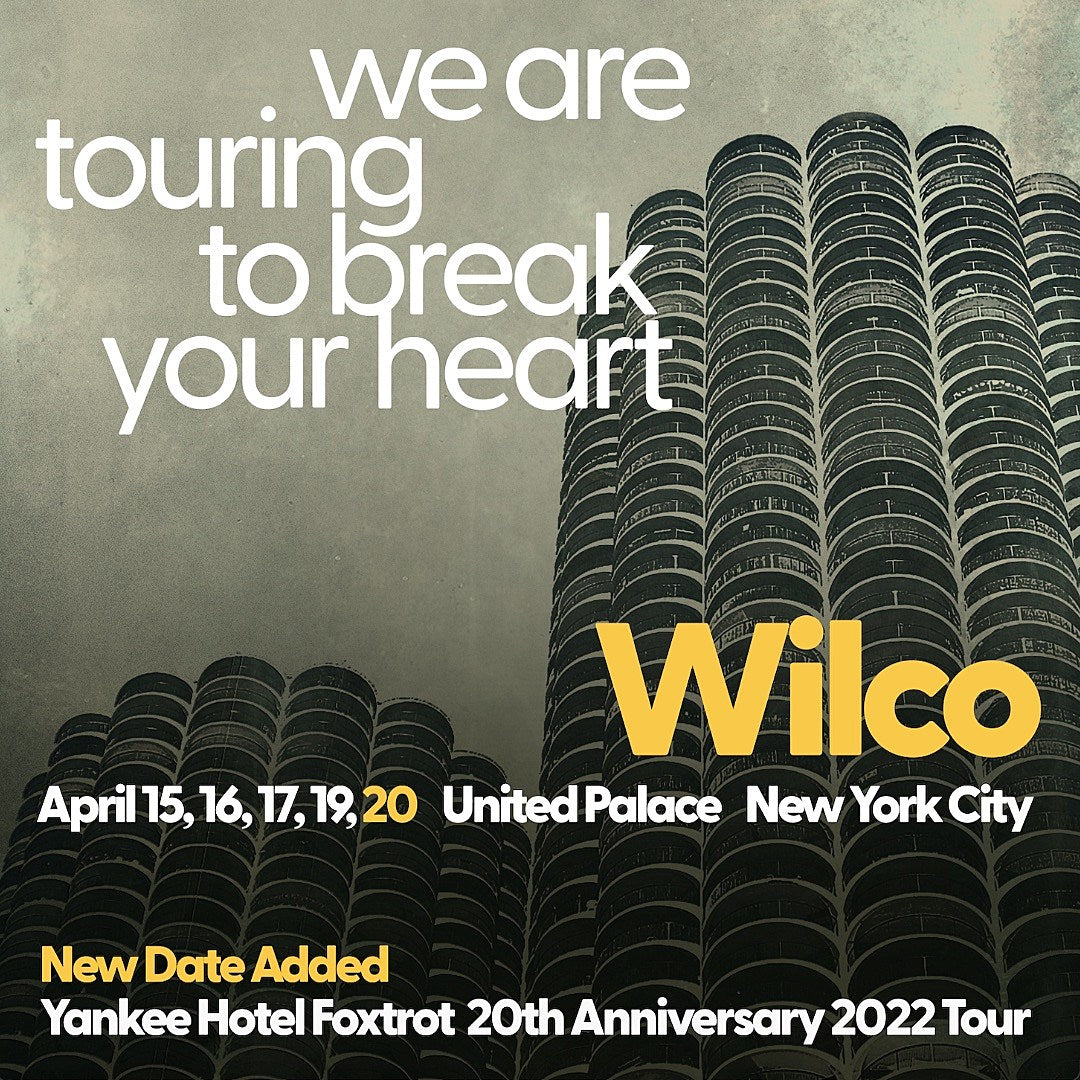 Wilco add 5th NYC ‘Yankee Hotel Foxtrot’ show, on BrooklynVegan presale NOW