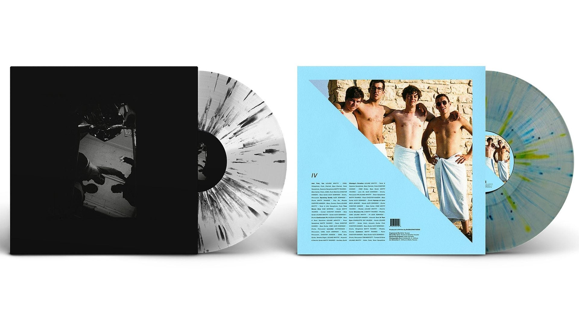 New exclusive vinyl: BADBADNOTGOOD’s ‘III’ & ‘IV’ on clear splatter wax