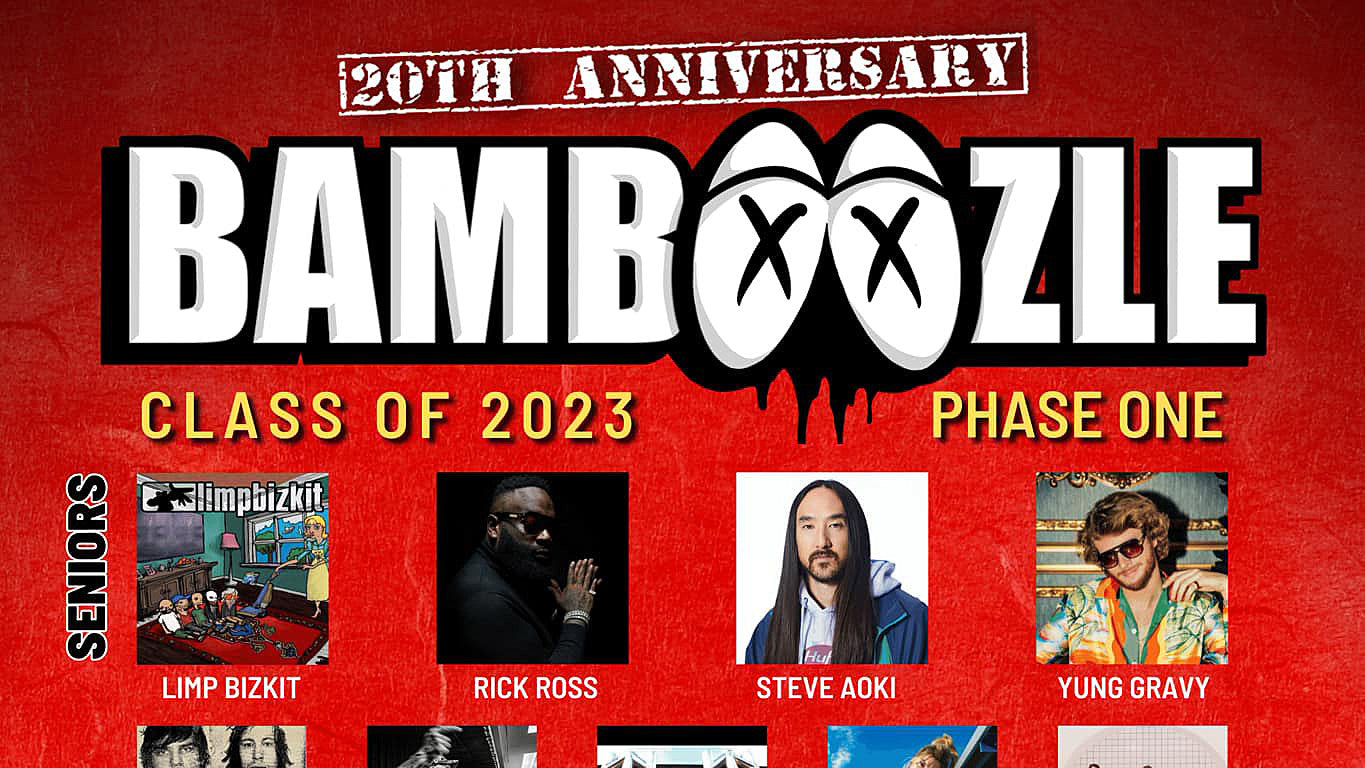 Bamboozle initial 2023 lineup (Limp Bizkit, Rick Ross, Steve Aoki, Finch, Saosin & more)