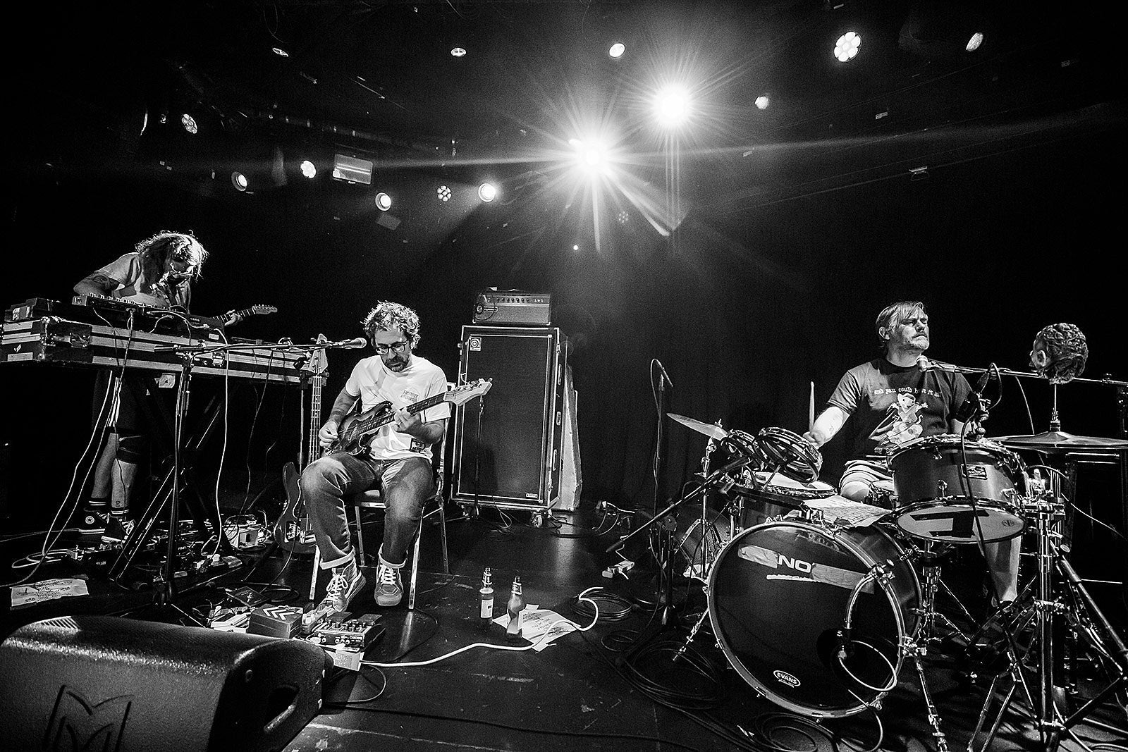 Beak> brought heavy grooves and a Low cover to Le Poisson Rouge (pics, setlist, video)