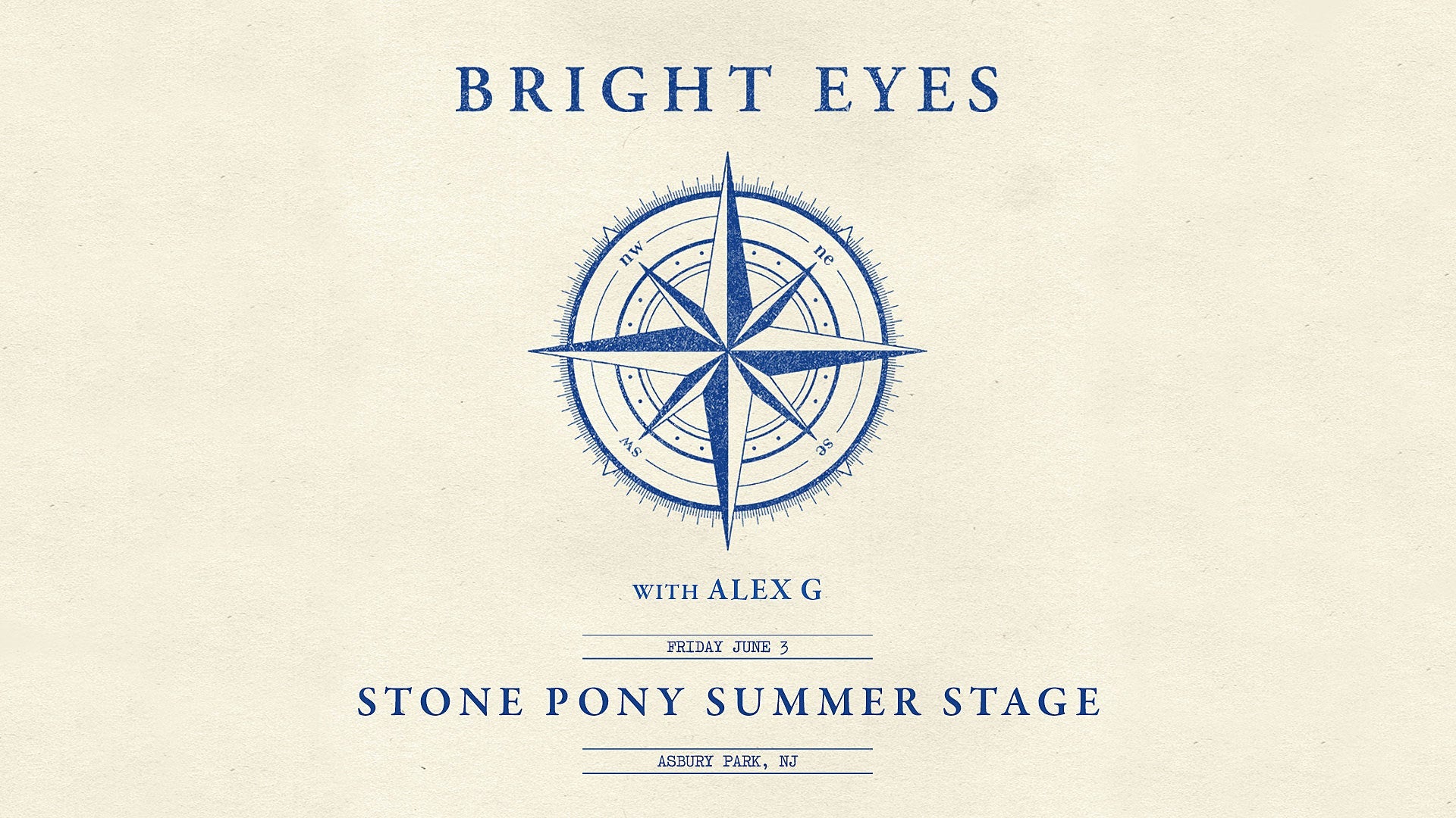Bright Eyes & Alex G. @ Stone Pony Summer Stage on BrooklynVegan Presale (password here)