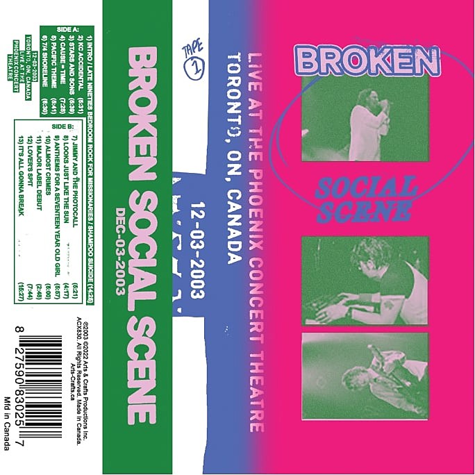 Broken Social Scene release 2003 live album ft. rarity “Jimmy and the Photocall” (stream)