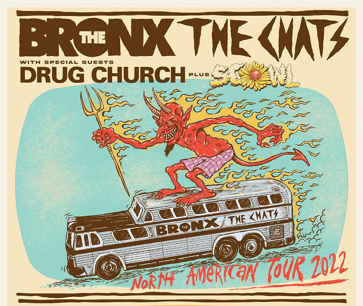 The Bronx & The Chats announce tour with Drug Church and Scowl