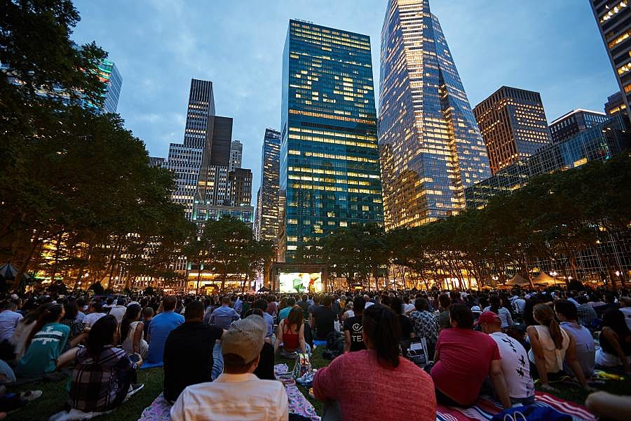 Bryant Park 2023 free outdoor summer movie lineup & schedule