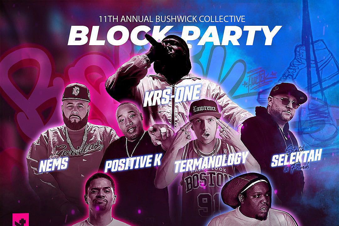 KRS-One, Statik Selektah & more playing free 2022 Bushwick Collective Block Party