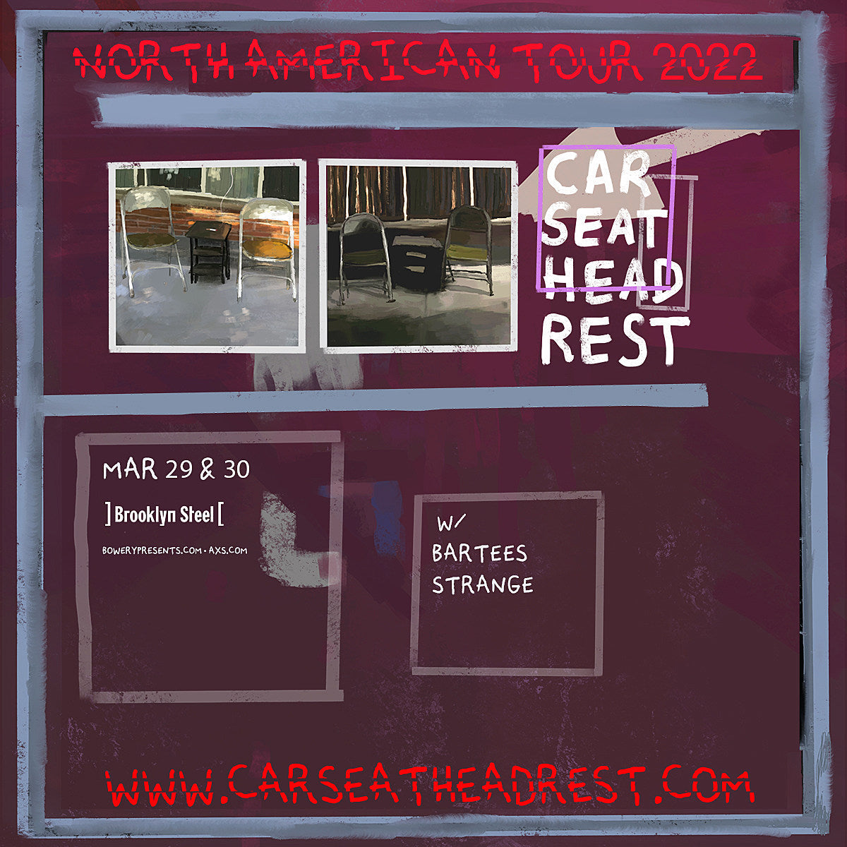 Car Seat Headrest & Bartees Strange @ Brooklyn Steel on BV presale (password here)