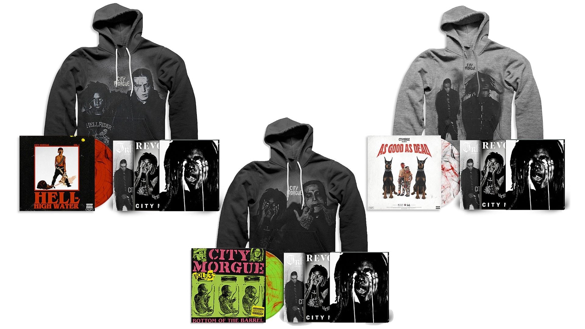 City Morgue: limited vinyl, shirts, hoodies & magazines on pre-order now