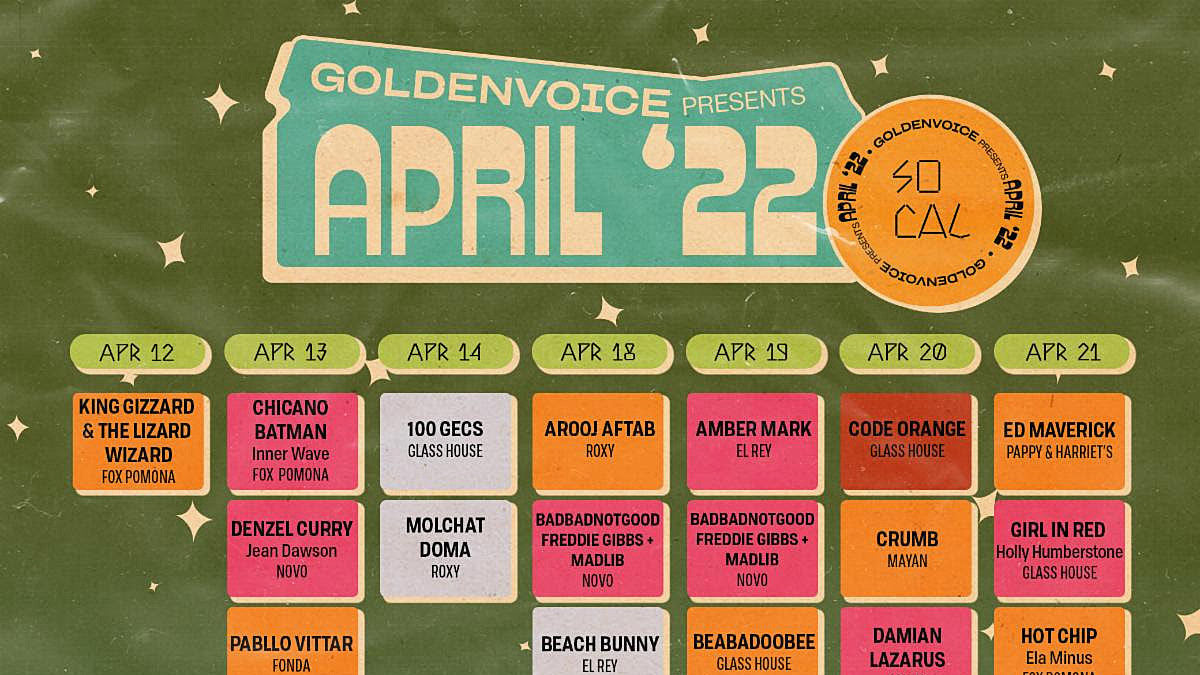 Coachella Sideshows 2022 (King Gizzard, Spiritualized, PUP, 100 gecs, Hot Chip, more)