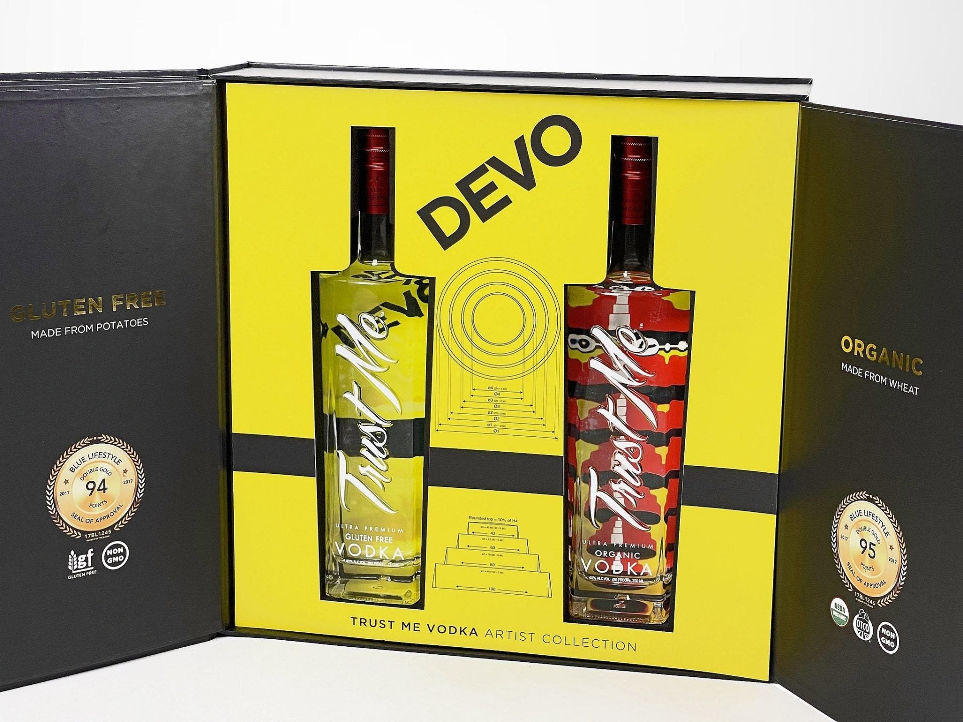 DEVO launch limited edition Trust Me Vodka box set