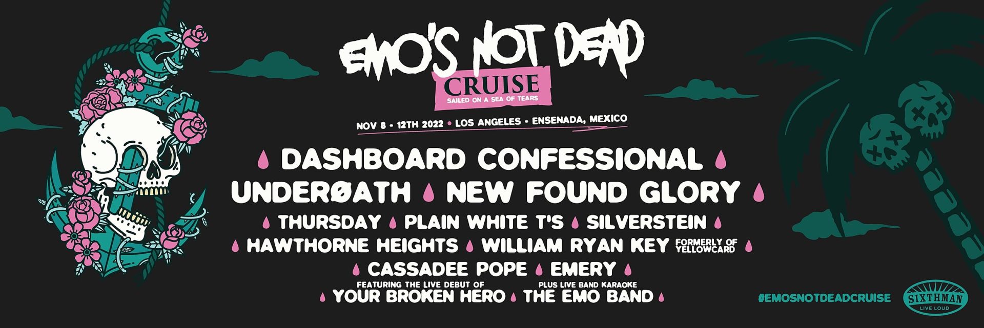 Dashboard Confessional, Thursday, NFG, Underoath & more playing Emo’s Not Dead Cruise