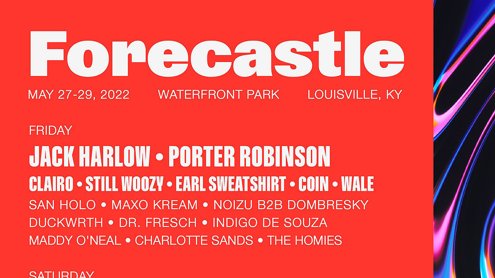 Forecastle 2022 lineup (Tyler the Creator, Tame Impala, Phoebe Bridgers, more)