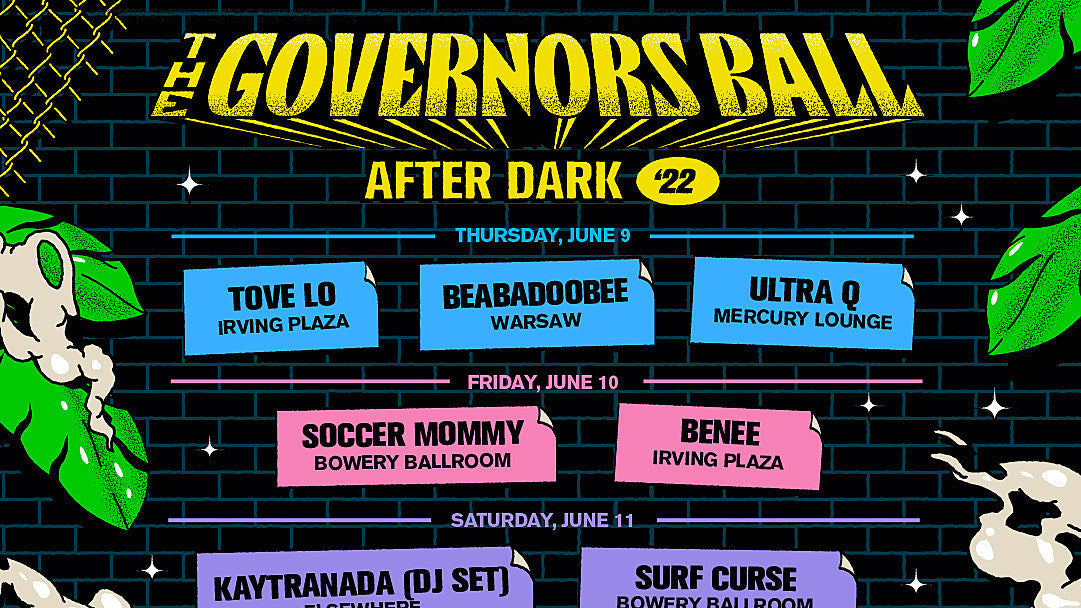 Governors Ball announces 2022 “After Dark” shows