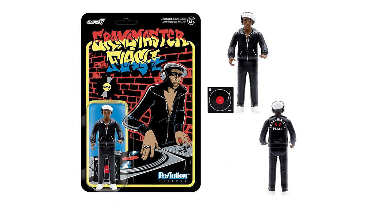 New Grandmaster Flash action figure (with mini turntable) up for pre-order