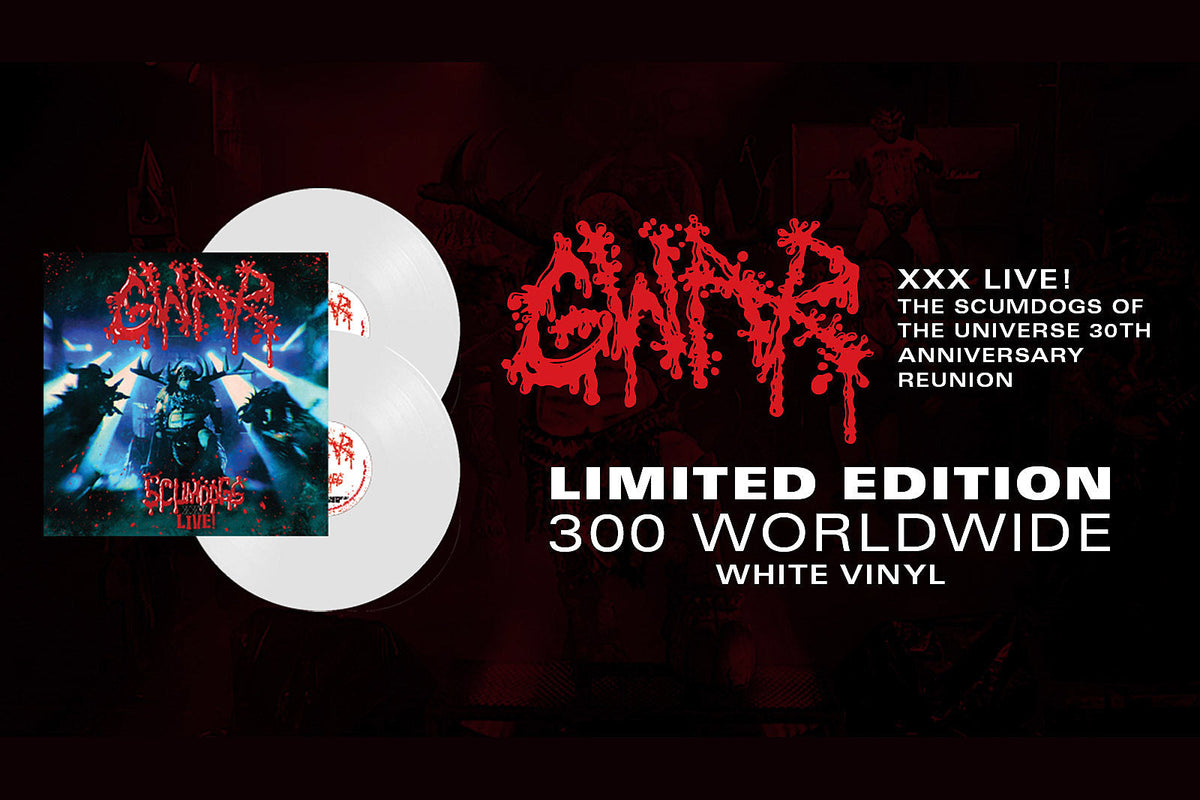 GWAR releasing ‘Scumdogs XXX Live’ album; We’ve got it on white vinyl (limited to 350)