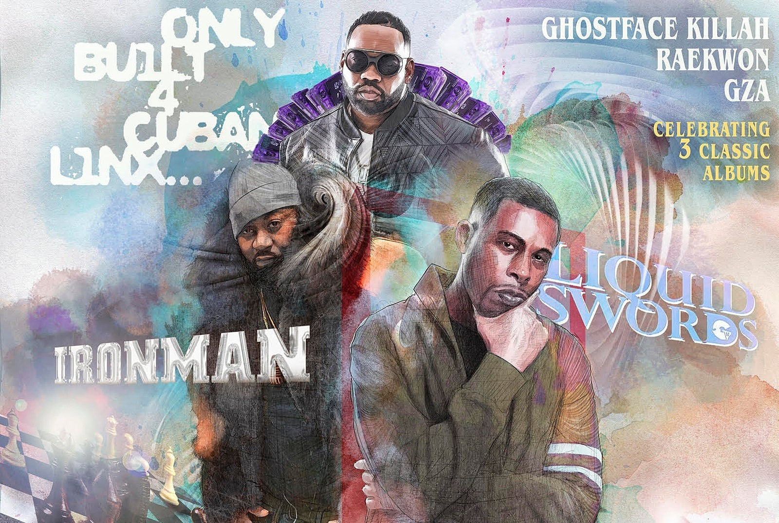 GZA, Raekwon & Ghostface celebrating ‘Liquid Swords,’ ‘Only Built 4 Cuban Linx’ & ‘Ironman’ on tour