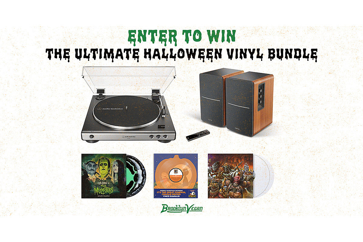 Enter to Win the Ultimate Halloween Vinyl Bundle ft. an Audio Technica turntable & more!