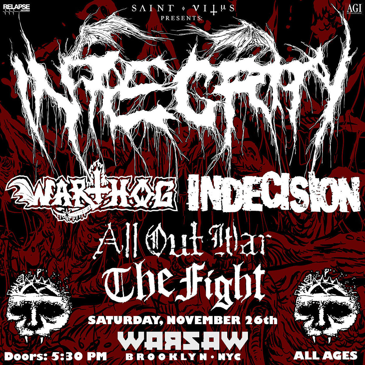 Integrity announce first-ever NYC show!! Warthog, Indecision & more opening