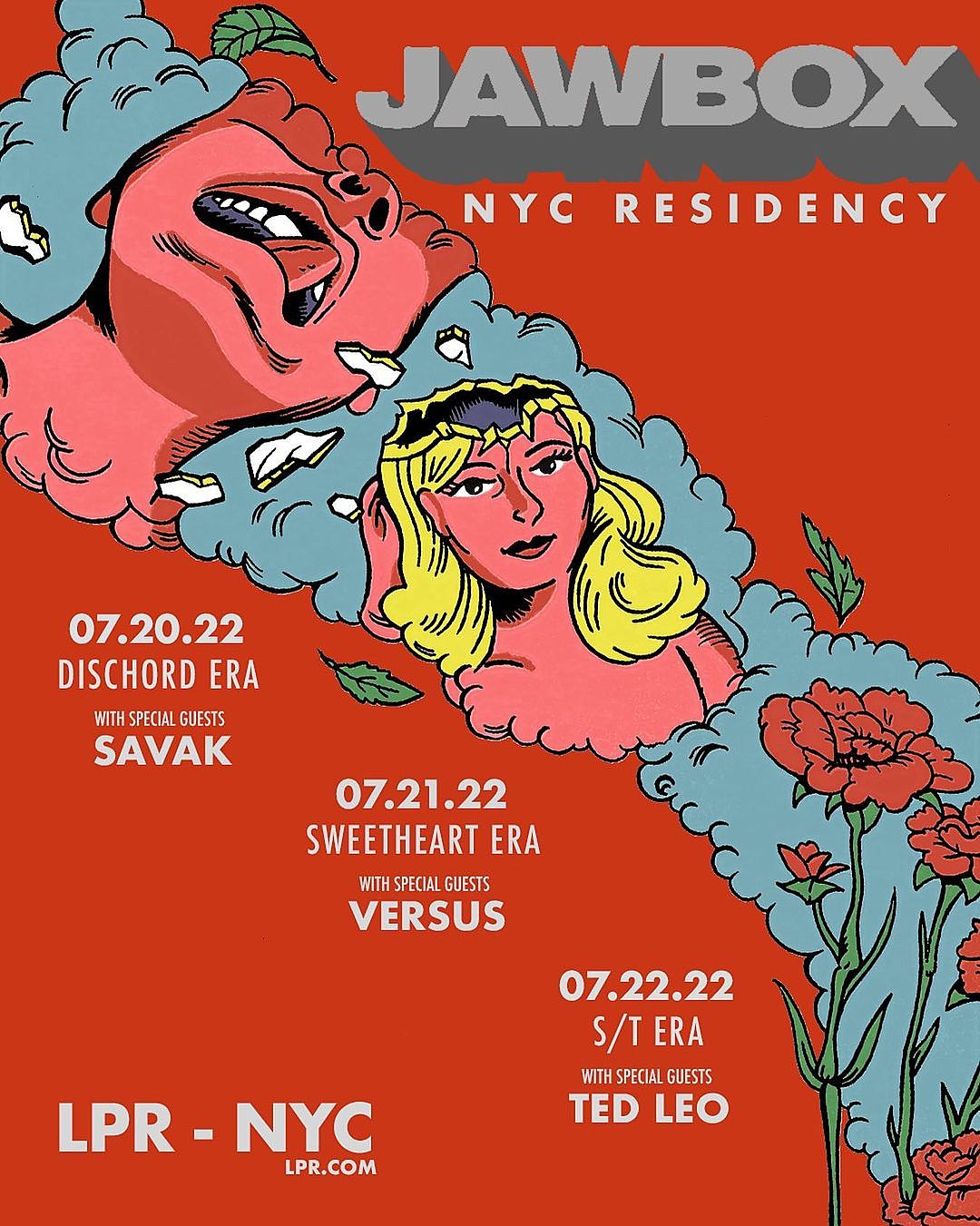Jawbox play career retrospective NYC shows this week before DC & Riot Fest