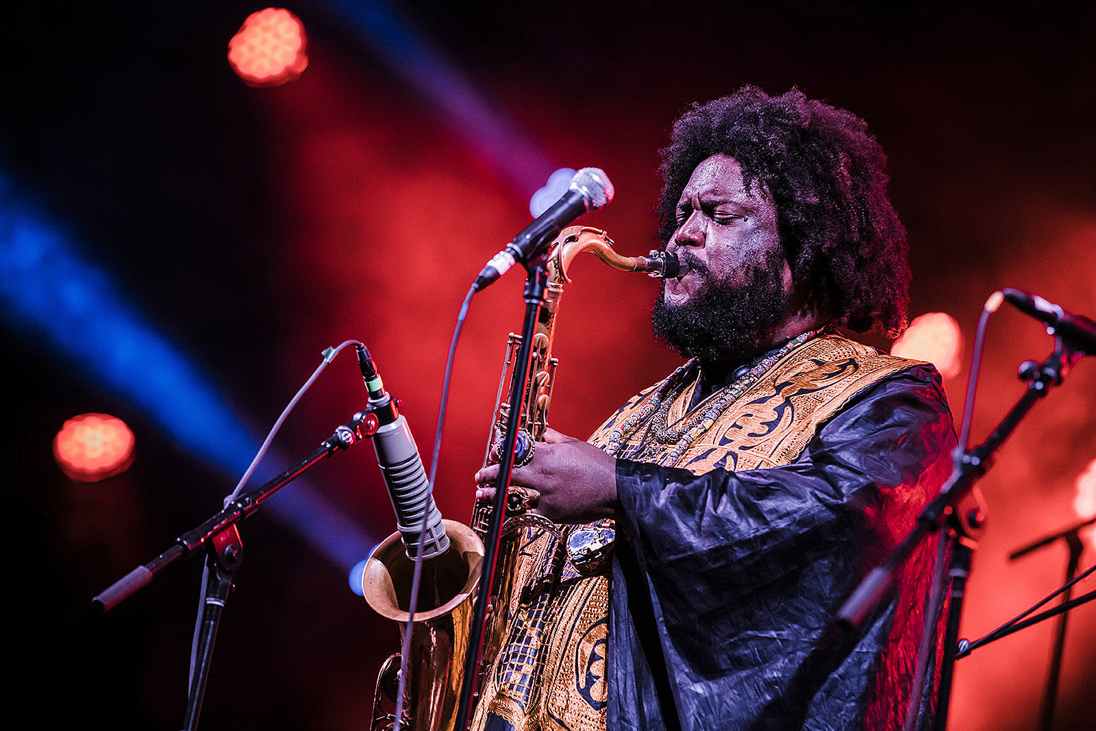 Kamasi Washington played the BRIC Celebrate Brooklyn! Fest season-opener in Prospect Park (pics)