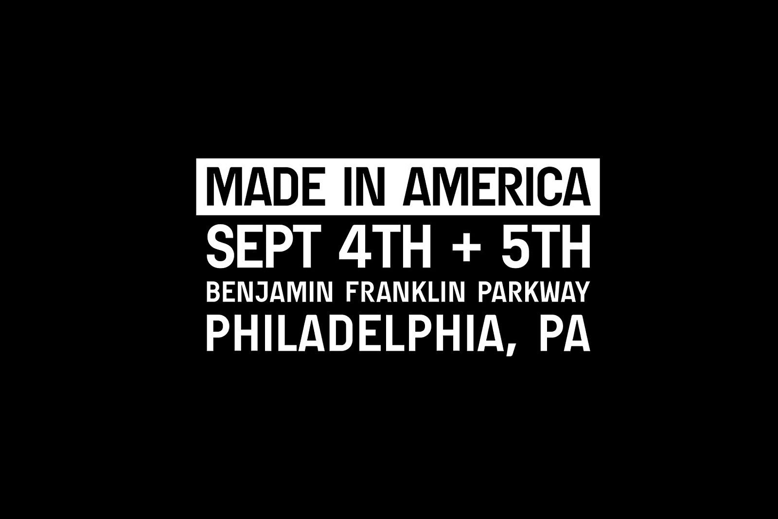 Livestream Made in America 2021 here
