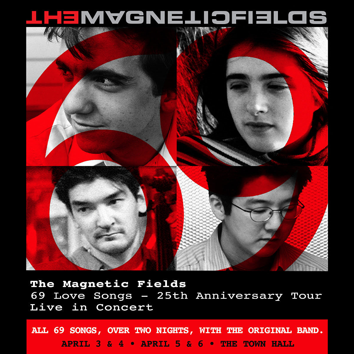 The Magnetic Fields ’69 Love Songs’ @ Town Hall on BV presale (password here)