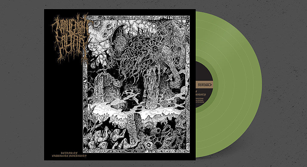 New exclusive vinyl: Malignant Altar’s ‘Realms of Exquisite Morbidity’ olive green LP