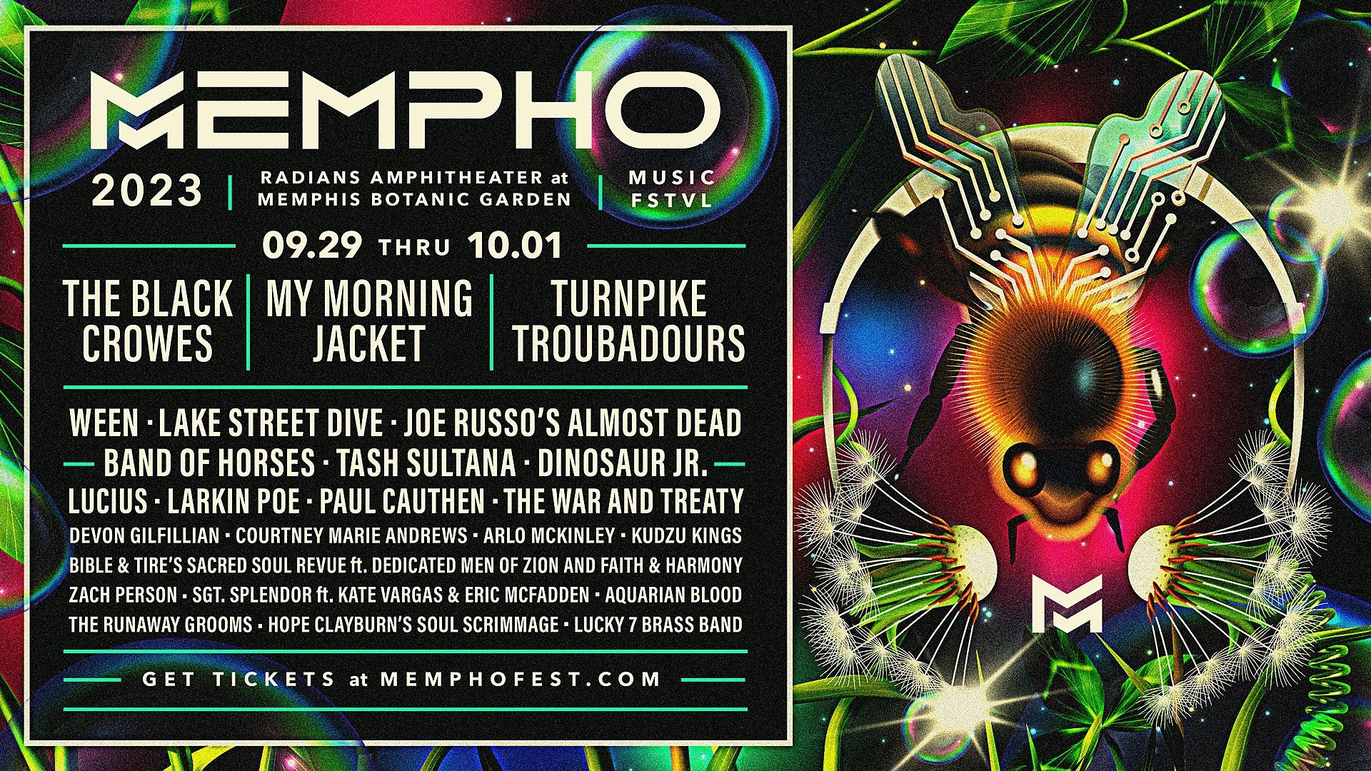 Mempho Fest 2023 lineup (My Morning Jacket, Ween, Dinosaur Jr., Turnpike Troubadours, more)