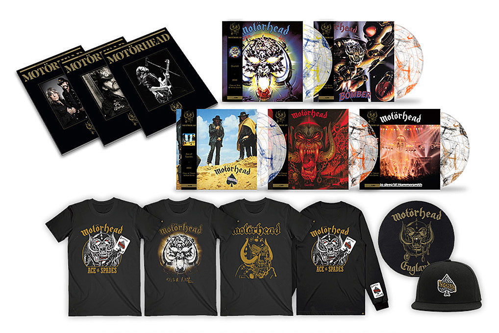 Motörhead: new limited, color vinyl variants, book, t-shirts & more available to pre-order